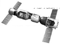 天宫一号与神舟八号组合体结构示意图
